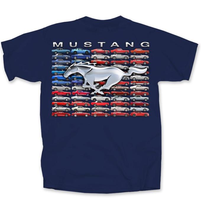 Mustang Flag Adult T-Shirt