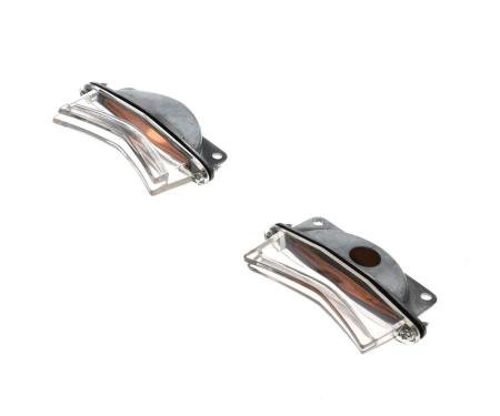 AMD Hood Scoop Lamp Assembly, Pair, 67 Fairlane GT E-67PDLBODYSET