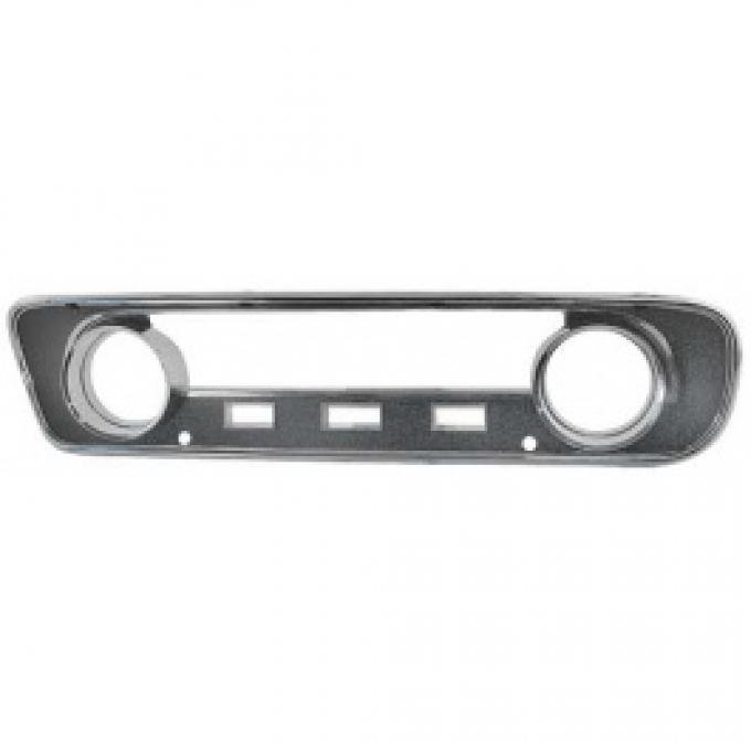 Ford Mustang Instrument Bezel - Black Plastic Camera Case Finish And Chrome