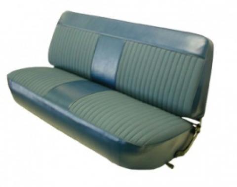 Ford Truck Bench Seat Cover, F150, Ford Grain Vinyl With Woven Cloth, 1973-1979