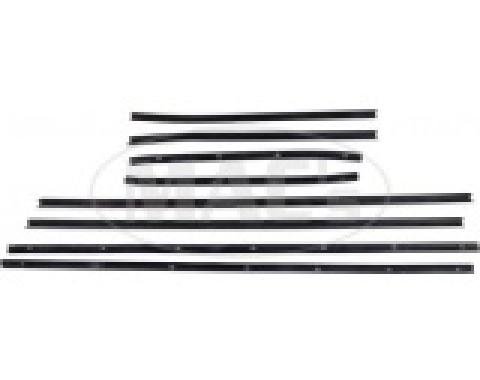 70/71 Torino Windowfelt Kit, Fastback with Chrome
