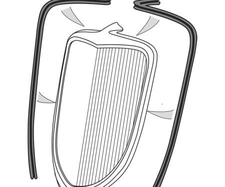 Dennis Carpenter Radiator Shell Lacing - 1933-34 Ford Car 40-8222