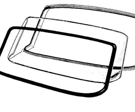 Dennis Carpenter Windshield Seal - All except Hardtop - 1962-65 Ford Fairlane C20Z-6203110-A