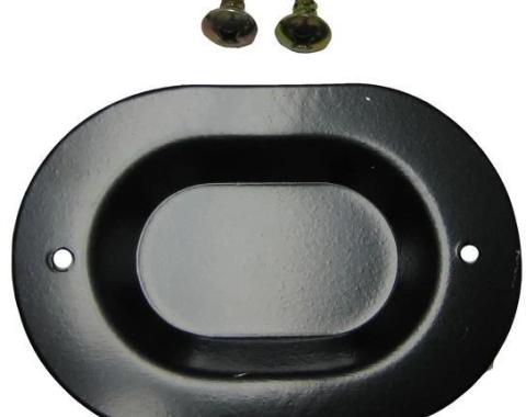 Golden Star 1964-1973 Ford Mustang Floor Pan Drain Plug Cover With Screws FP20-64DC