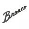 Dennis Carpenter Fender Emblem - Satin Black - "Bronco" - 1966-77 Ford Bronco, 2021-23 Ford Bronco C6TZ-16098-BLK