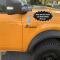 Dennis Carpenter Fender Emblem - Satin Black - "Bronco" - 1966-77 Ford Bronco, 2021-23 Ford Bronco C6TZ-16098-BLK