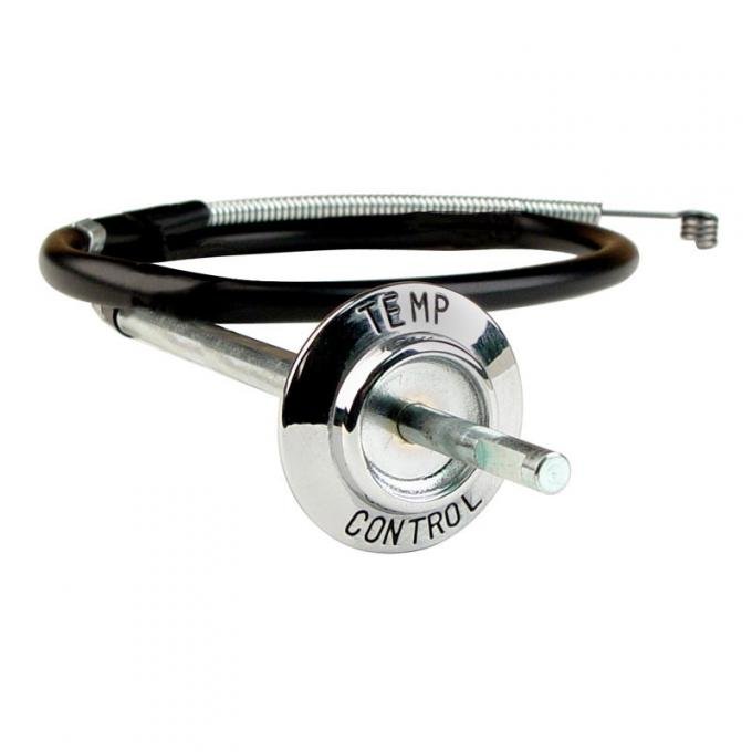 Dennis Carpenter Heater Temp Control Bezel and Cable - 1966-67 Ford Bronco C6TZ-18518-E