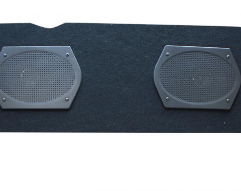 Custom Autosound Rear Panel Speaker Assembly, Thunderbird, with Dual 6x9 Speakers, 1955-1957