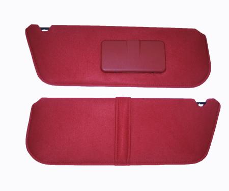 Acme Auto Sun Visor Set, With Driver Side Map Strap and Passenger Side Mirror SV377MP