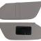 Acme Auto Sun Visor Set, Driver Side Map Strap & Passenger Side Mirror SV598