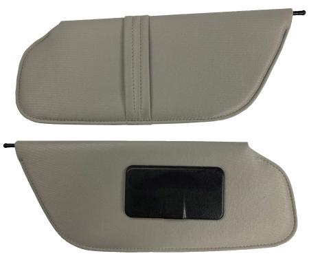 Acme Auto Sun Visor Set, Driver Side Map Strap & Passenger Side Mirror SV598
