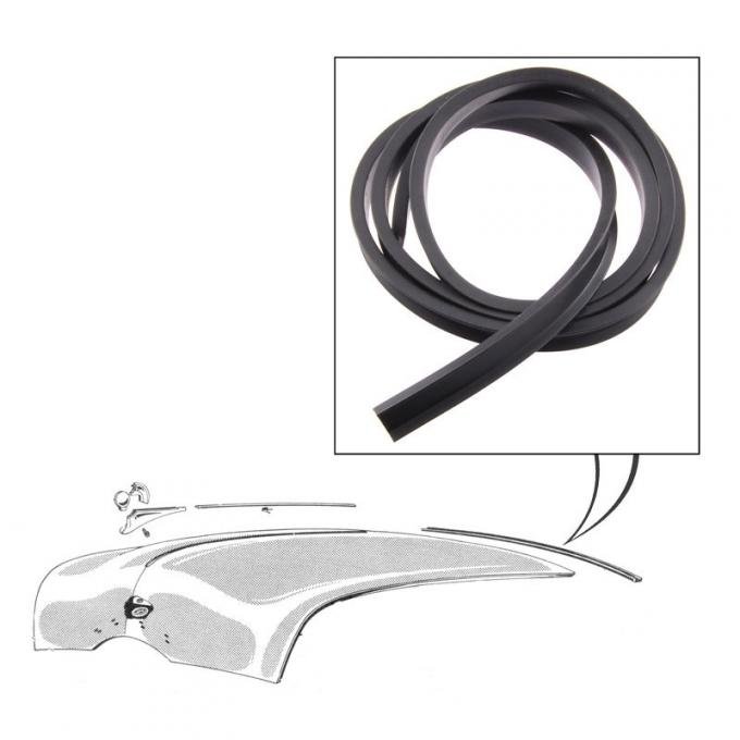 Dennis Carpenter Firewall to Hood Seal - Cowl Lacing - 1949-51 Ford Car   8A-16740-B