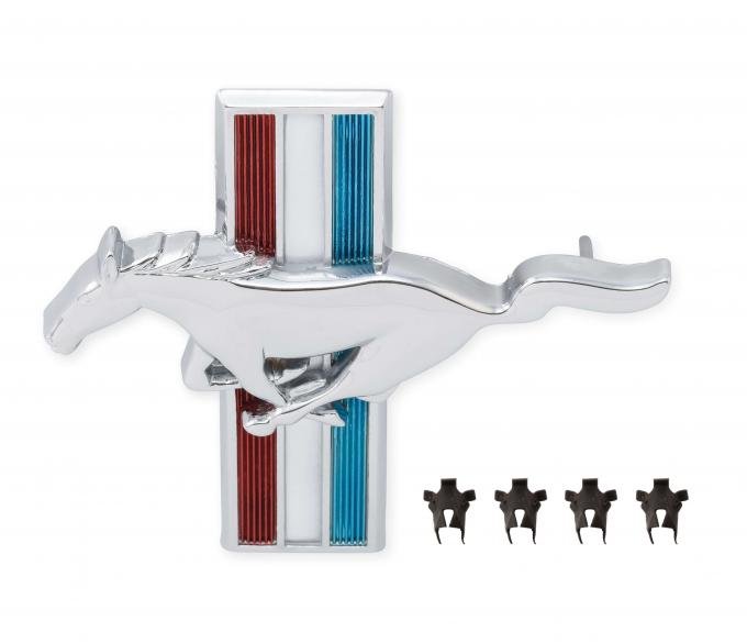 Scott Drake 1964-1966 Ford Mustang Fender Emblem, Pin On, Running Horse , Driver Side C5ZZ-16229-B