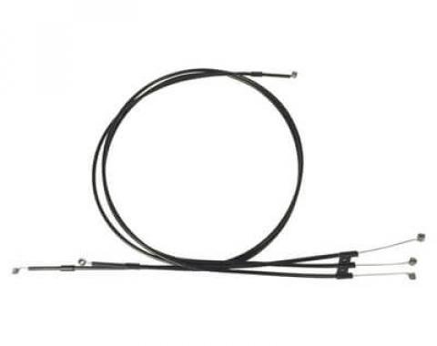 Scott Drake 1967-1968 Ford Mustang 67-68 Heater Control Cables without Air Conditioning C7ZZ-18518-A