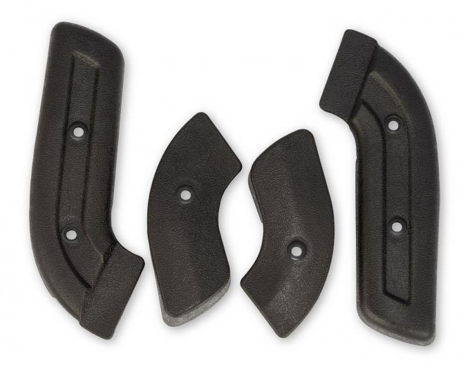 Scott Drake 1967-1977 Ford Bronco 67-77 Bronco Seat Hinge Covers, Black C8TZ-656192-5B