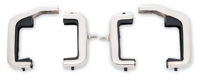 Scott Drake 1966-1977 Ford Bronco Bronco Stainless Steel Radiator Bracket Set (4 Row) C6TZ-8A193-4SK