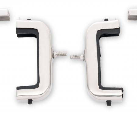 Scott Drake 1966-1977 Ford Bronco Bronco Stainless Steel Radiator Bracket Set (4 Row) C6TZ-8A193-4SK