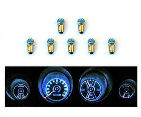 Scott Drake 1969-1970 Ford Mustang Mustang Instrument Panel LED Light Bulb Set SD-6970-GA-BL