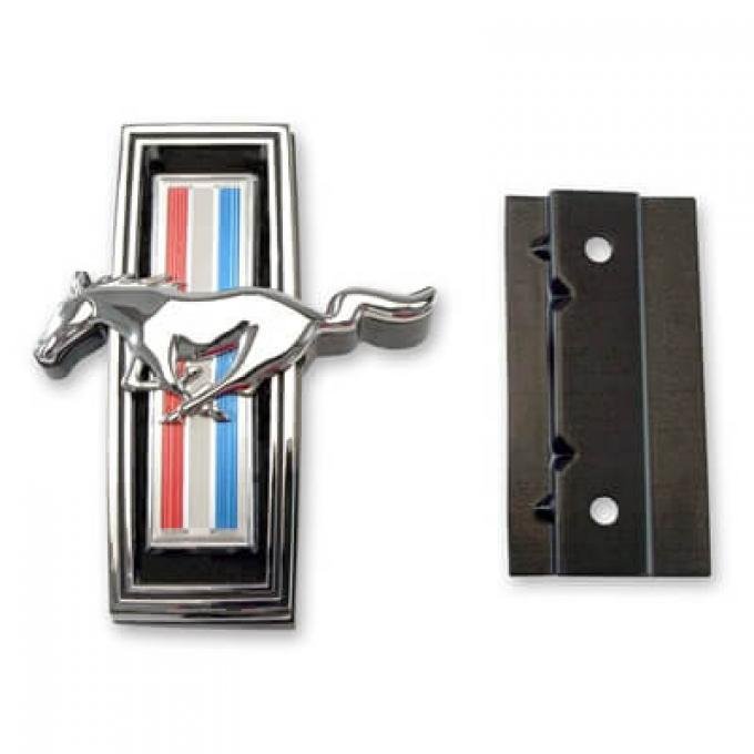 Scott Drake 1969 Ford Mustang Running Horse Grill Emblem, with Mounting Kit C9ZZ-8213-AR