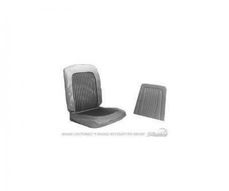 Scott Drake 1968 Ford Mustang 1968 Fastback Full Set Upholstery (Black Standard) 68FB-S-FULL-BK