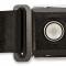 Scott Drake 1964-1973 Ford Mustang Push Button Seat Belt Black SB-BK-PBSB