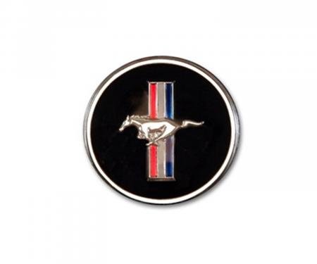 Scott Drake 1965-1973 Ford Mustang Horn Button and Dash Panel Emblem with Tri-Bar Logo C7ZZ-65044A90-M