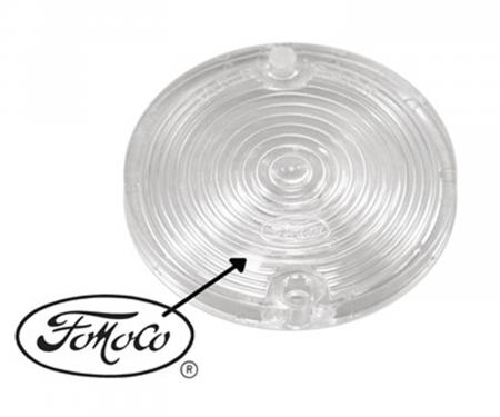Scott Drake 1964-1968 Ford Mustang Back-Up Lamp Lens (With FoMoCo Logo) C5ZZ-15514-AR