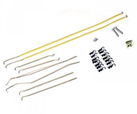 Scott Drake 1967-1968 Ford Mustang 1967-68 Mustang Door Latch Rod Control Set C7ZZ-6521940-KT