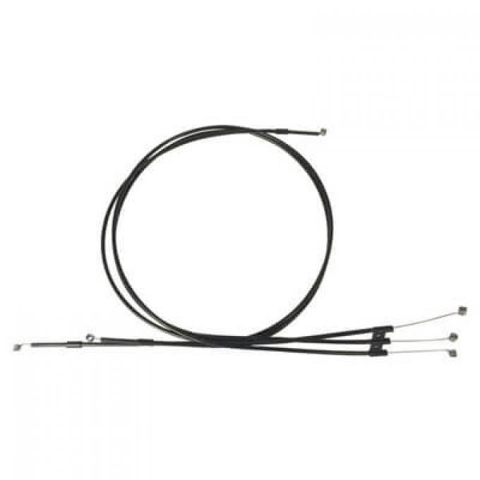 Scott Drake 1967-1968 Ford Mustang 67-68 Heater Control Cables without Air Conditioning C7ZZ-18518-A