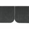 Scott Drake 1965-1966 Ford Mustang Floor Mat Set Rubber with Running Horse Logo C5ZZ-6513086-BK