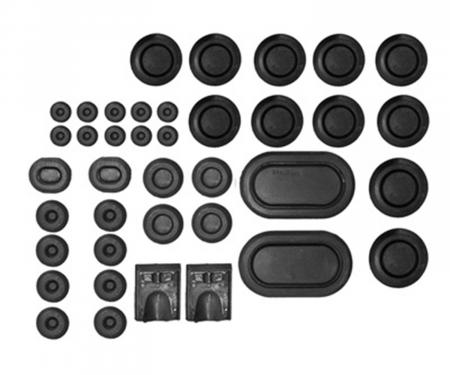 Scott Drake 1968 Ford Mustang 1968 Mustang Rubber Grommet Kit (39 Pc) C8ZZ-6511135-K