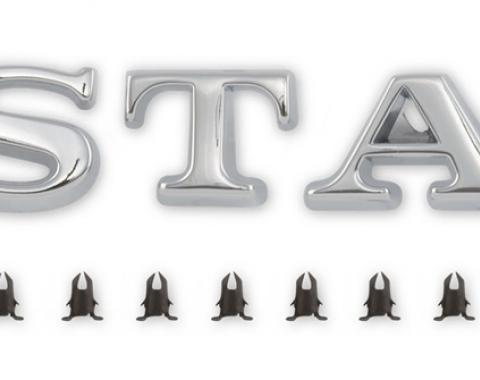 Scott Drake 1965-1972 Ford Mustang Emblem, Pin On, Trunk Letters C5ZZ-6540282A-G