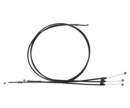 Scott Drake 1967-1968 Ford Mustang 67-68 Heater Control Cables without Air Conditioning C7ZZ-18518-A