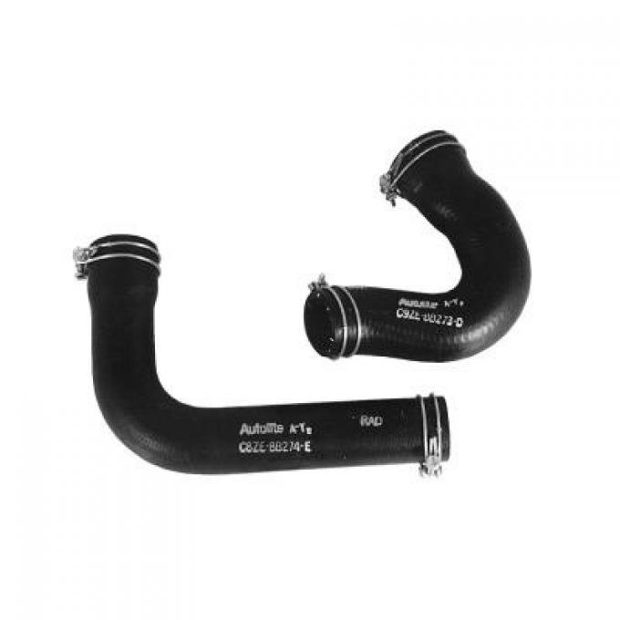 Scott Drake 1969 Ford Mustang 1969 Concourse Correct Radiator Hose Set (302, 351W, 20 Inch) C9ZE-8B273-7-C