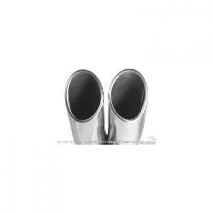 Scott Drake 1967-1969 Ford Mustang 1967-1969 Original Style Dual Exhaust Tips C7ZZ-5258-C