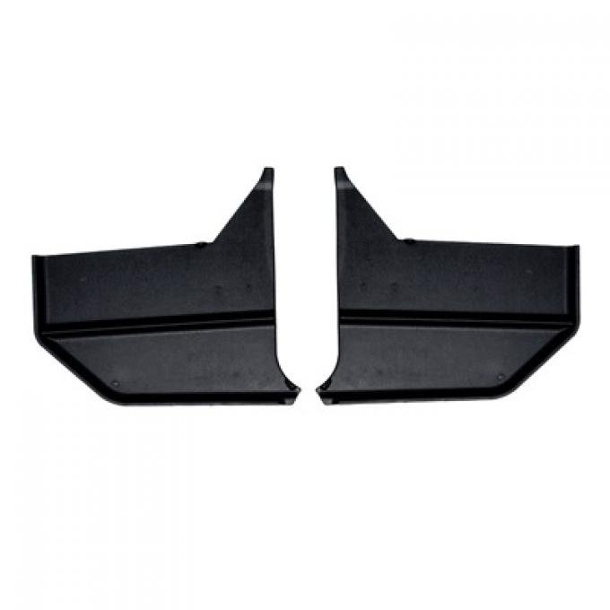 Scott Drake 1964-1966 Ford Mustang 1964-66 Mustang Convertible Kick Panels (Black) C5ZZ-76023445BK