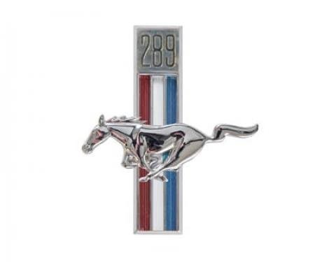 Scott Drake 1967-1968 Ford Mustang Fender Emblem, 289 Running Horse Fender, Driver Side C7ZZ-16229-C