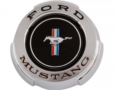 Scott Drake 1965 Ford Mustang Concours Chrome Gas Cap with Running Pony C5ZZ-9030-B