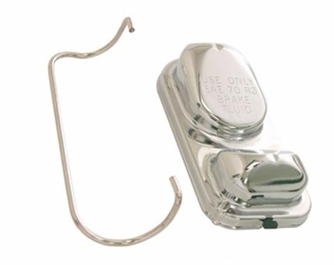 Scott Drake 1971-1973 Ford Mustang 67-73 Master Cylinder Cap (Disc Brakes, Chrome) C7AZ-2162-CR