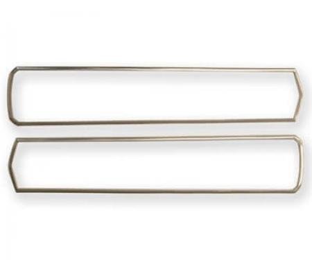 Scott Drake 1967 Ford Mustang Satin Finish Tail Light Bezels, Shelby, Pair S7MS-13489