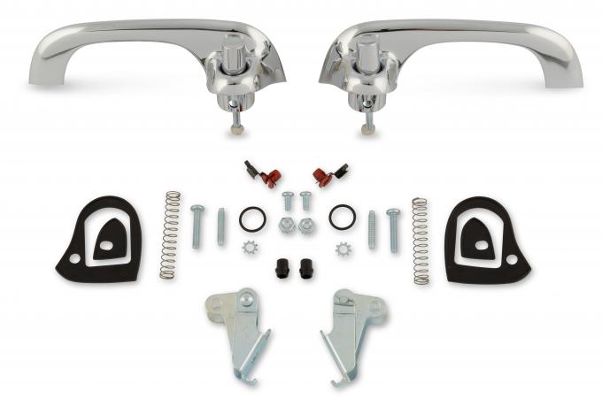 Scott Drake 1967-1968 Ford Mustang Exterior Door Handle Kit Show Quality C7ZZ-6522404-5P