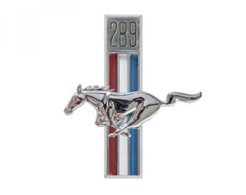 Scott Drake 1967-1968 Ford Mustang Fender Emblem, 289 Running Horse Fender, Driver Side C7ZZ-16229-C