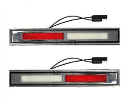 Scott Drake 1969-1970 Ford Mustang Deluxe Door Light Assembly (Pair) C9WY-13776-7-A