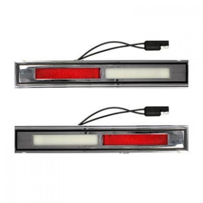 Scott Drake 69-70 DLX DOOR LIGHT ASSY PAIR C9WY-13776-7-A