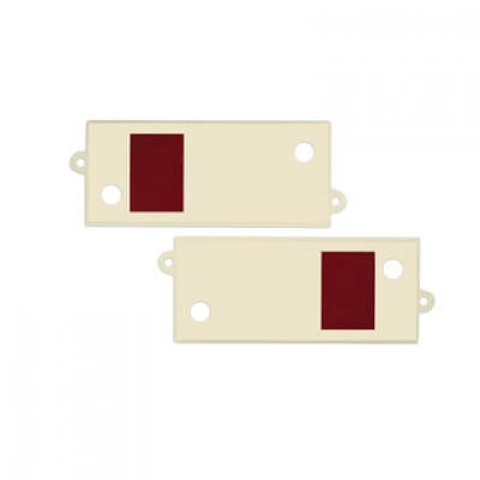 Scott Drake 1967 Ford Mustang 67-68 Deluxe Door Light Lens (Pair) C7ZZ-13731-B