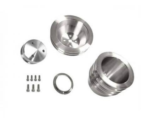 Scott Drake 1965-1969 Ford Mustang 65-69 289-302 Billet Pulley Kit Triple Groove B-F104