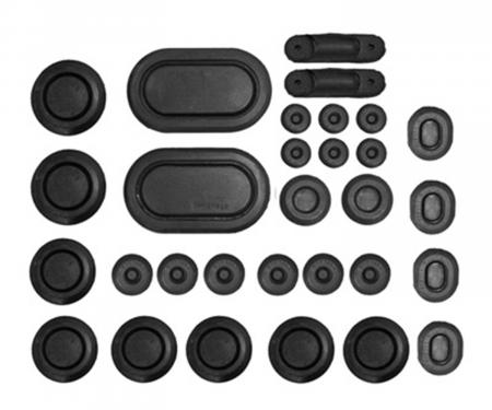 Scott Drake 1964-1966 Ford Mustang 1964-66 Mustang Rubber Grommet Kit (30 Pc) C5ZZ-6511135-K