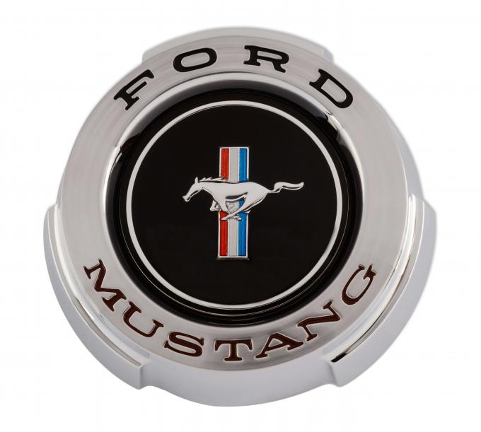 Scott Drake 1965 Ford Mustang Concours Chrome Gas Cap with Running Pony C5ZZ-9030-B