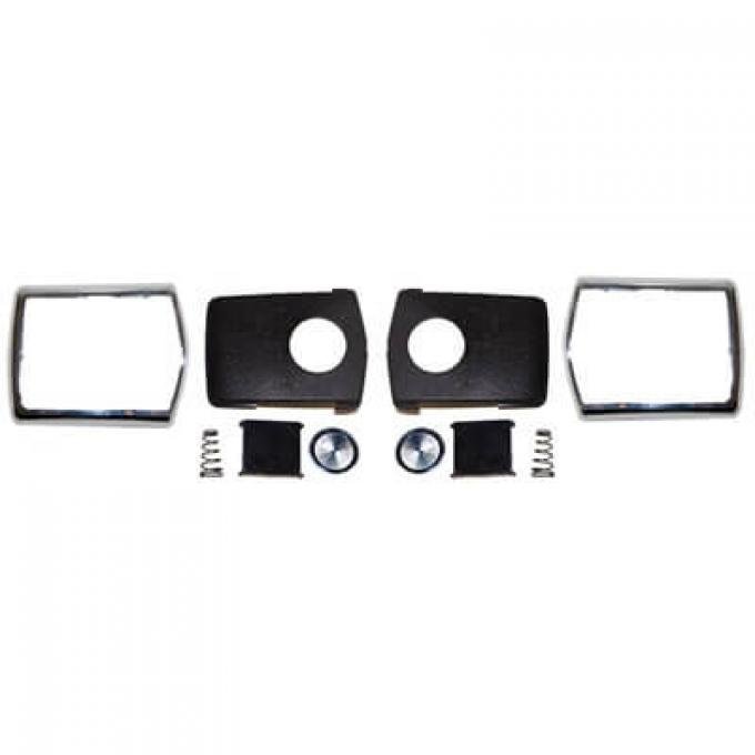 Scott Drake 1968-1970 Ford Mustang 1968-70 Mustang Seat Belt Buckle Restoration Kit-Deluxe Chrome C8AZ-65611A72CK