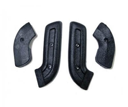 Scott Drake 1968-1970 Ford Mustang Seat Hinge Covers (Black) C8AZ-6561692-5B